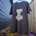 Mjolnir, White on Black (Short Sleeve)
