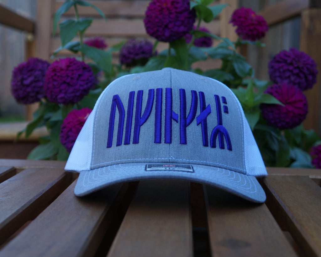 Old Norse Vikings Hat - Heather Grey/White