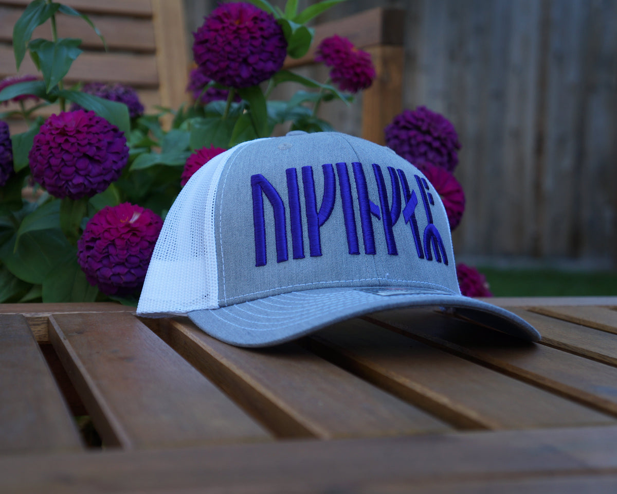 Old Norse Vikings Hat - Heather Grey/White